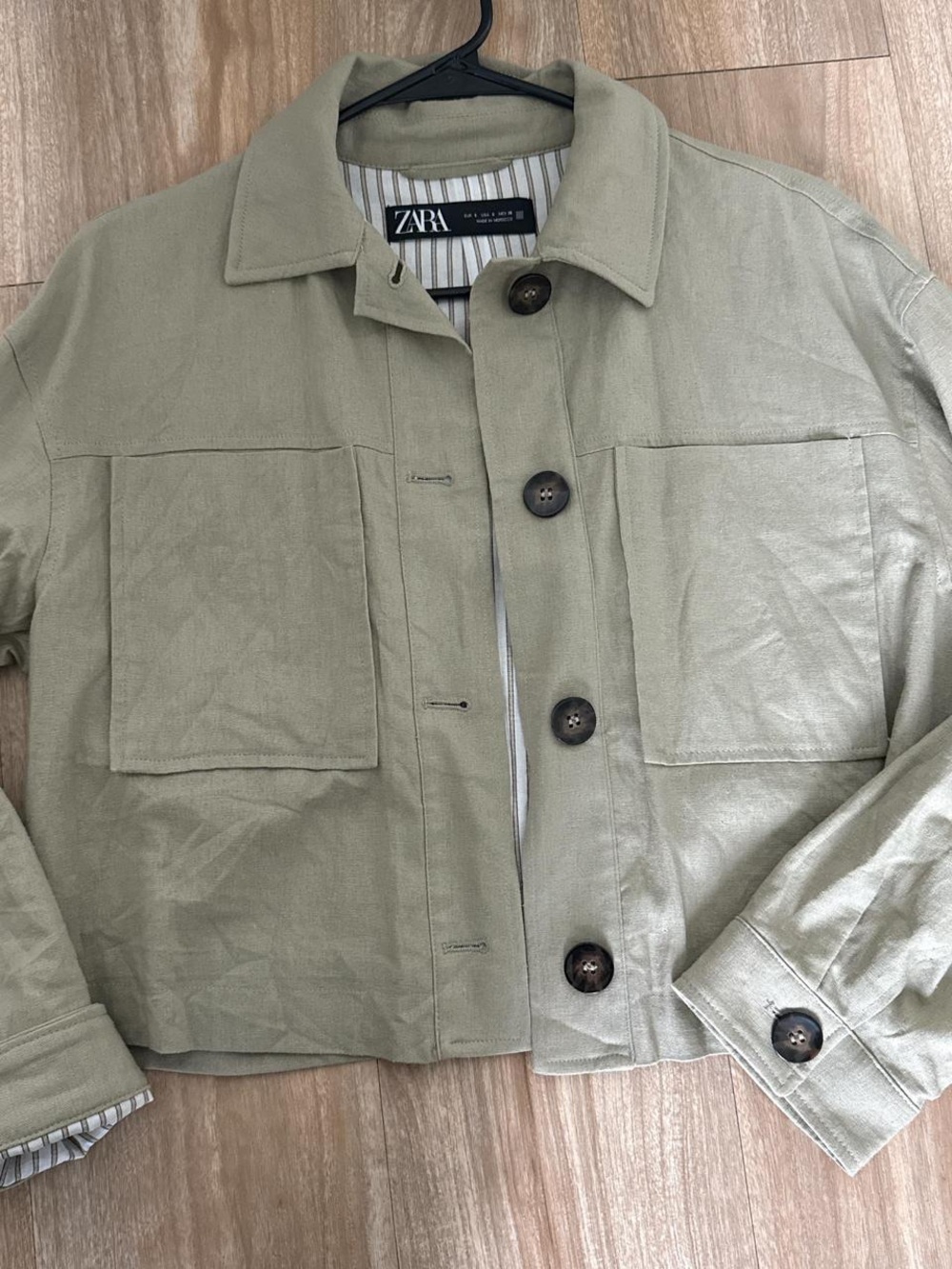 ZARA Shirt Jacket with Patch Pockets
